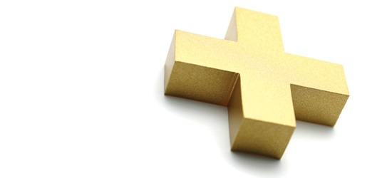 Gold cross