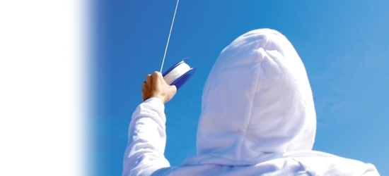 Flying a kite