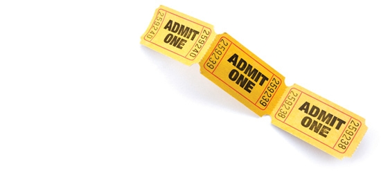 Admit one ticket