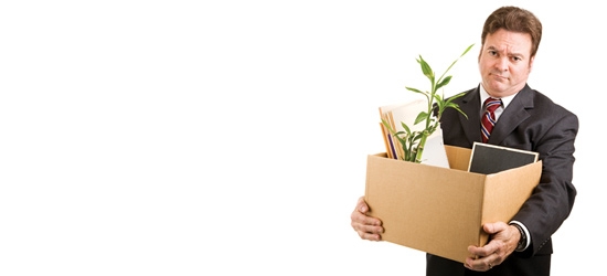 Man carrying box of belongings