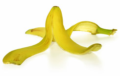 Banana skin