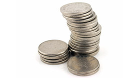 Stack of coins