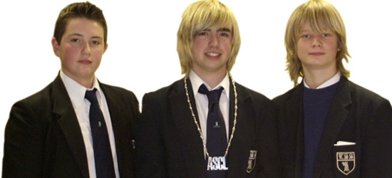 Students, Wesley Woodcock, Patrick Kerr and Jamie Billingham