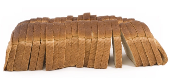 A sliced loaf of bread